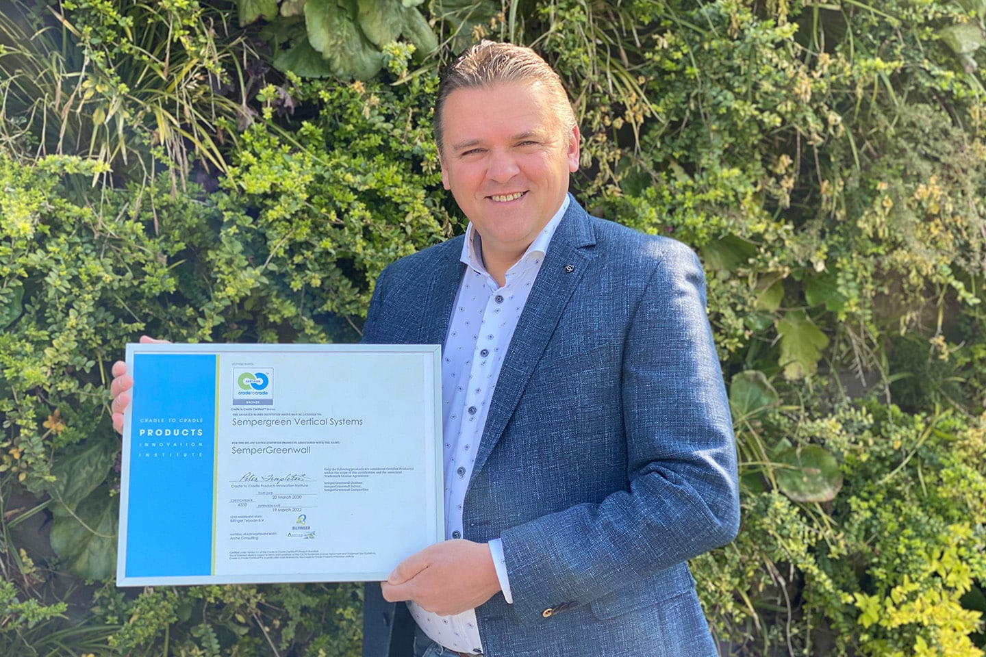 Sempergreen recibe el certificado Cradle2Cradle