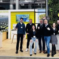 El equipo de Sempergreen en el stand