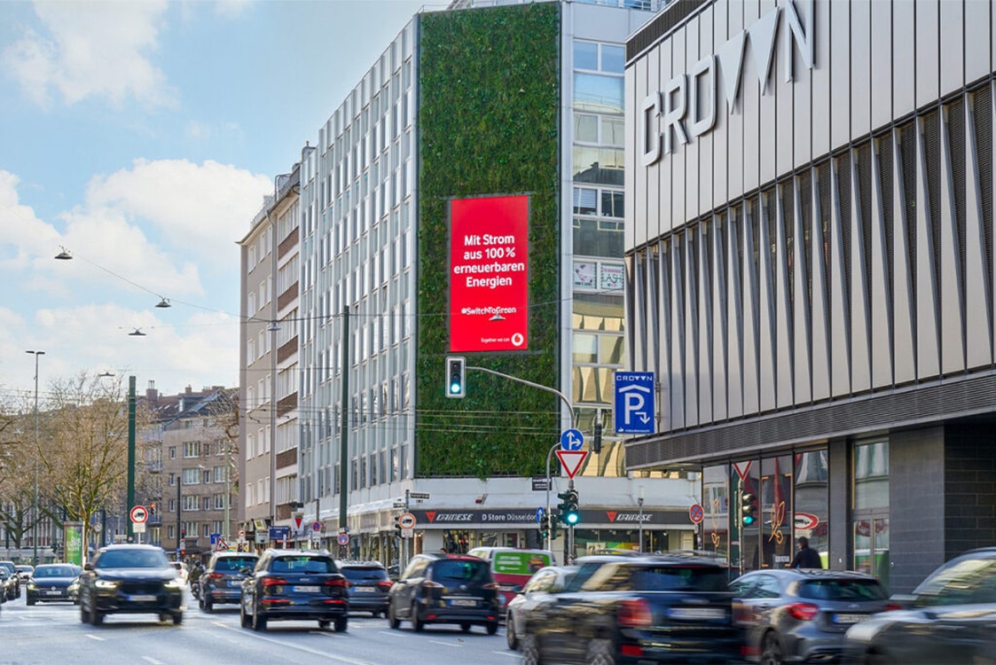 SemperGreenwall Jardín vertical Mega Vision Düsseldorf Alemania